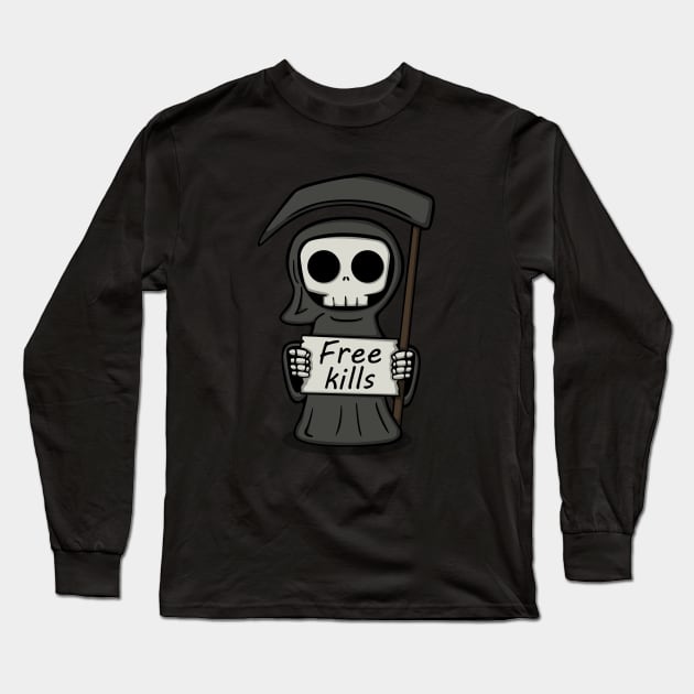 Free Kills Long Sleeve T-Shirt by Melonseta